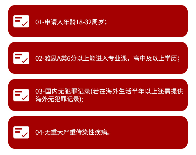 移动端申请条件